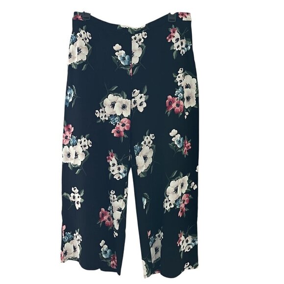 J. Jill Womens Wearever Collection Cropped Pants Size M Petite Floral Full Leg - Picture 1 of 9